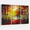 Designart - Walk Through Autumn Forest - Landscape Art Print Canvas